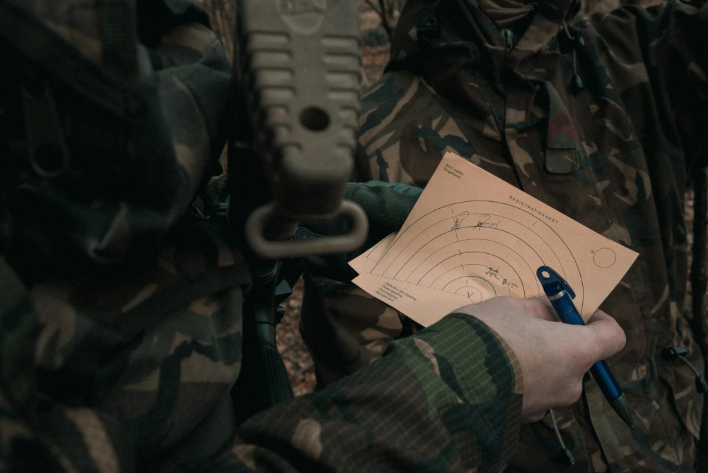 Fotoreportage Landmacht Reservisten - Navigeren en spotten