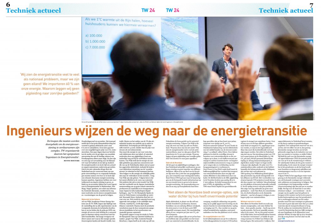 Spread publicatie - Fotoreportage - Technisch Weekblad